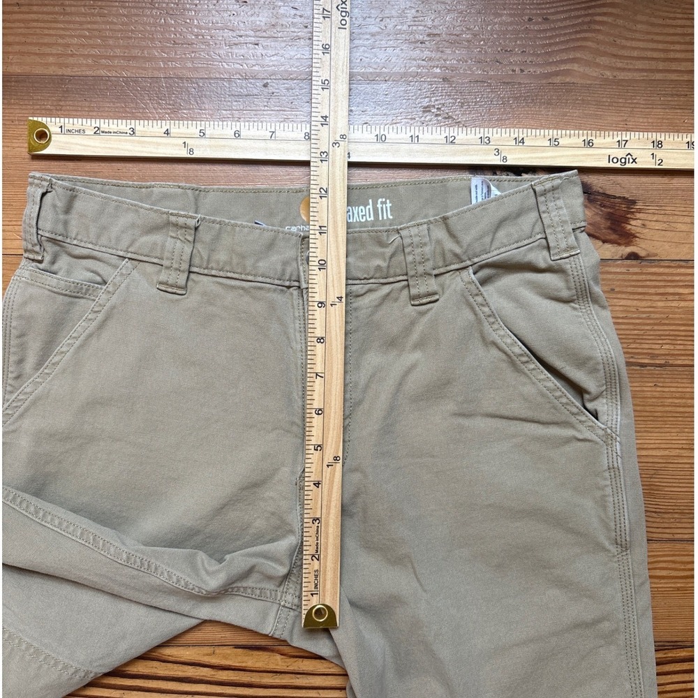Carhartt Carpenter Pants Tan Relaxed Fit Utility Canvas SIZE 32x32 - Picture 5 of 7